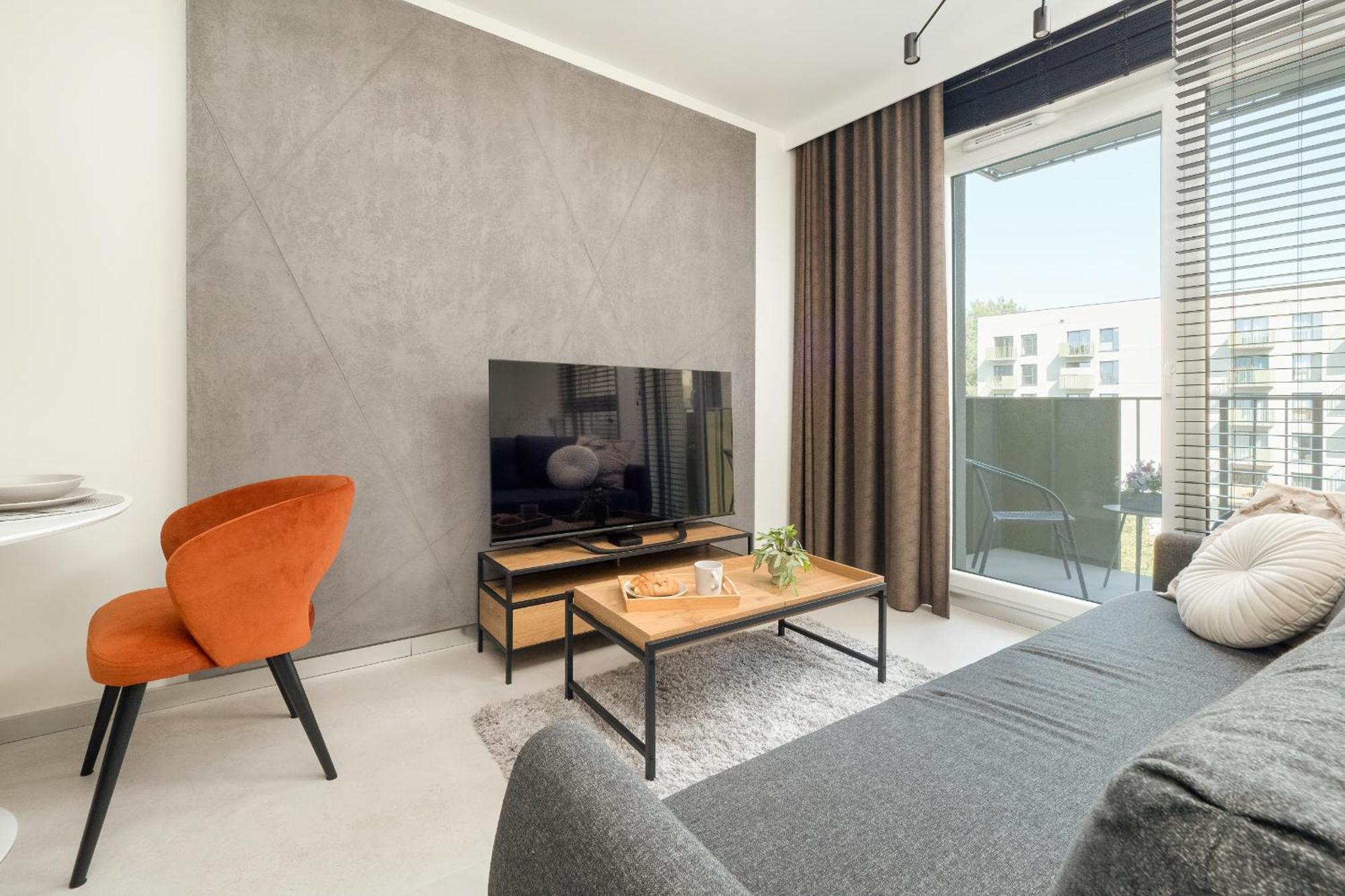 Luksusowe Studio W Lodzi Z Biurkiem, Balkonem I Klimatyzatorem By Renters Prestige Екстер'єр фото