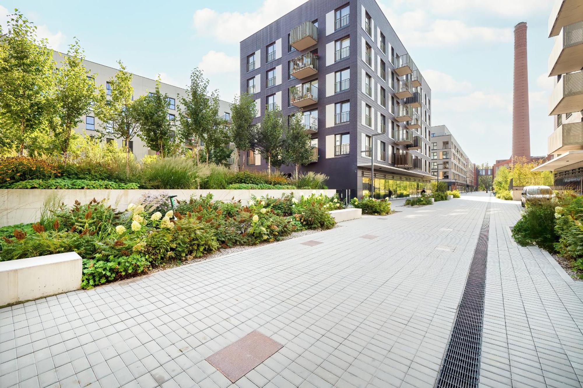 Luksusowe Studio W Lodzi Z Biurkiem, Balkonem I Klimatyzatorem By Renters Prestige Екстер'єр фото